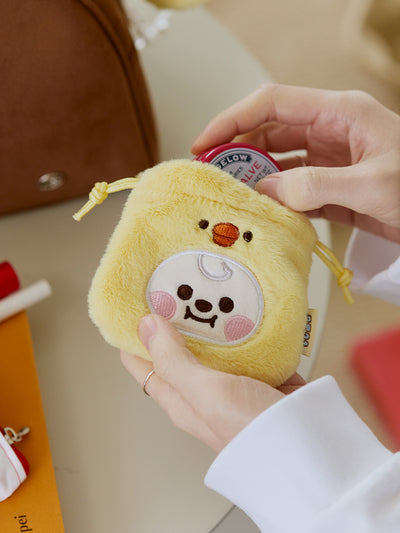 BT21 Fluffy mini Bag Charm Pouch