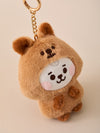 BT21 Fluffy Baby Plush Keyring