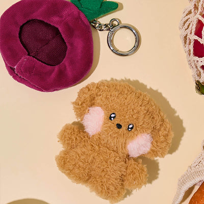 LINE FRIENDS minini Farm Plush Keyring