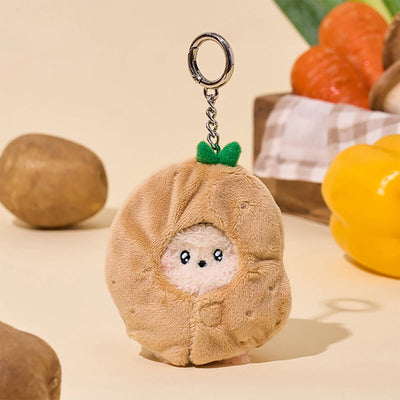 LINE FRIENDS minini Farm Plush Keyring