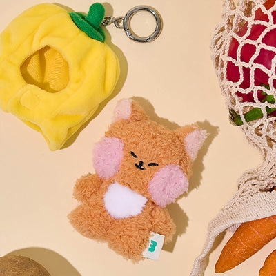 LINE FRIENDS minini Farm Plush Keyring