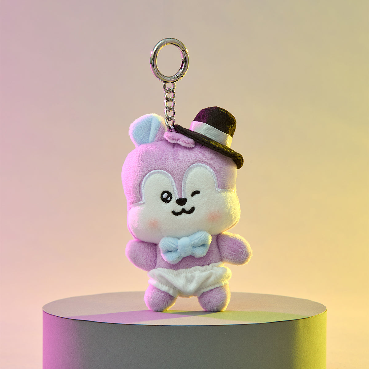 BT21 MANG BORN TO DANCE - BABY PLUSH KEYRING with FEDORA