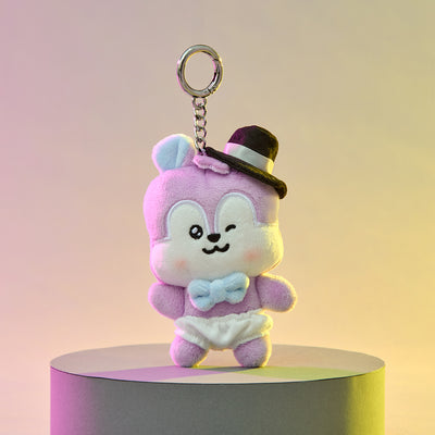 BT21 MANG BORN TO DANCE - BABY PLUSH KEYRING with FEDORA