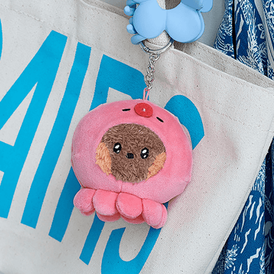 LINE FRIENDS mini minini bnini Under the Pool Plush Keyring