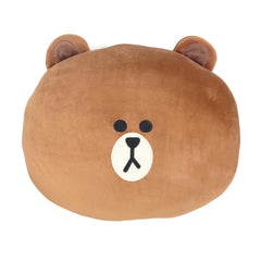LINE FRIENDS BROWN Basic Oversized Face Cushion