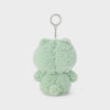 LINE FRIENDS Colored BROWN Doll Keyring Green