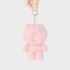 LINE FRIENDS Colored BROWN Doll Keyring Pink