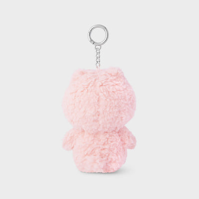 LINE FRIENDS Colored BROWN Doll Keyring Pink