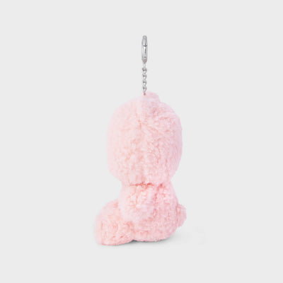 LINE FRIENDS Colored BROWN Doll Keyring Pink