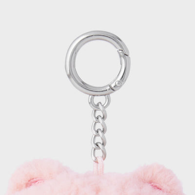 LINE FRIENDS Colored BROWN Doll Keyring Pink