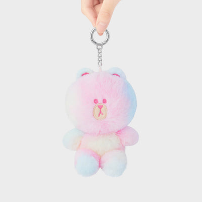 LINE FRIENDS Colored BROWN Doll Keyring Multi