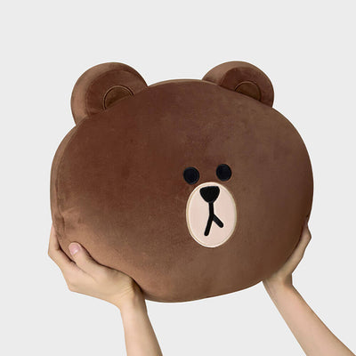 LINE FRIENDS BROWN Original Face Cushion