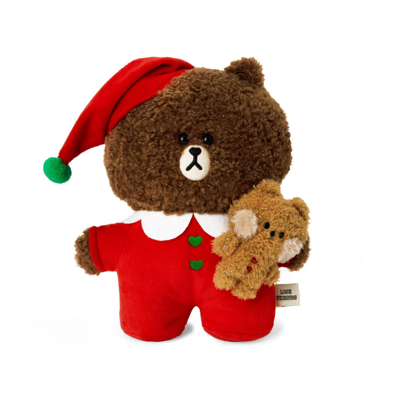 LINE FRIENDS BROWN minini Holiday Standing Doll