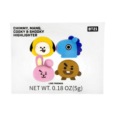 BT21 CHIMMY, MANG, SHOOKY, COOKY Cosmetic Highlighter