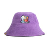 BT21 x Jade Purple Brown Reversible Bucket Hat