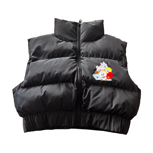 BT21 BABY Cropped Puffer Vest