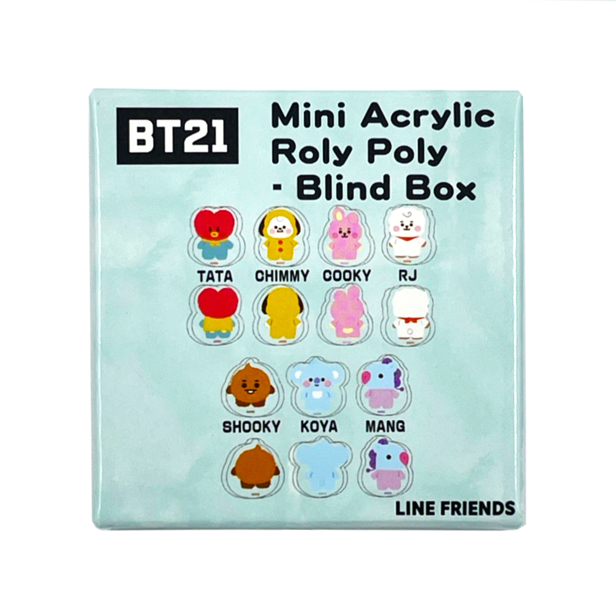 BT21 Tatton 2D Mini Acrylic Roly Poly Mystery Blind Box