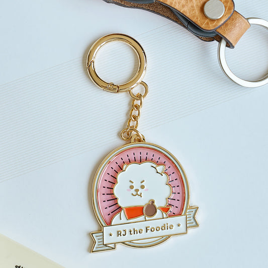 BT21 RJ the Foodie Metal Keyring