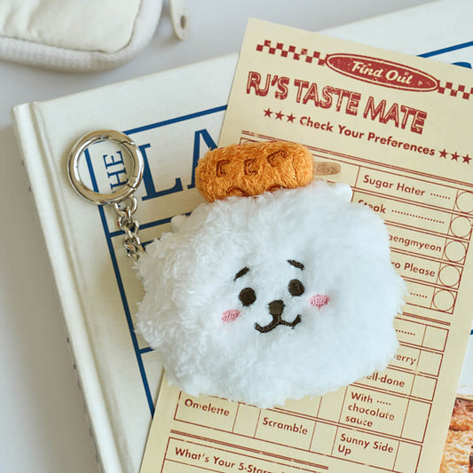 BT21 RJ the Foodie Plush Measuring Tape Keychain