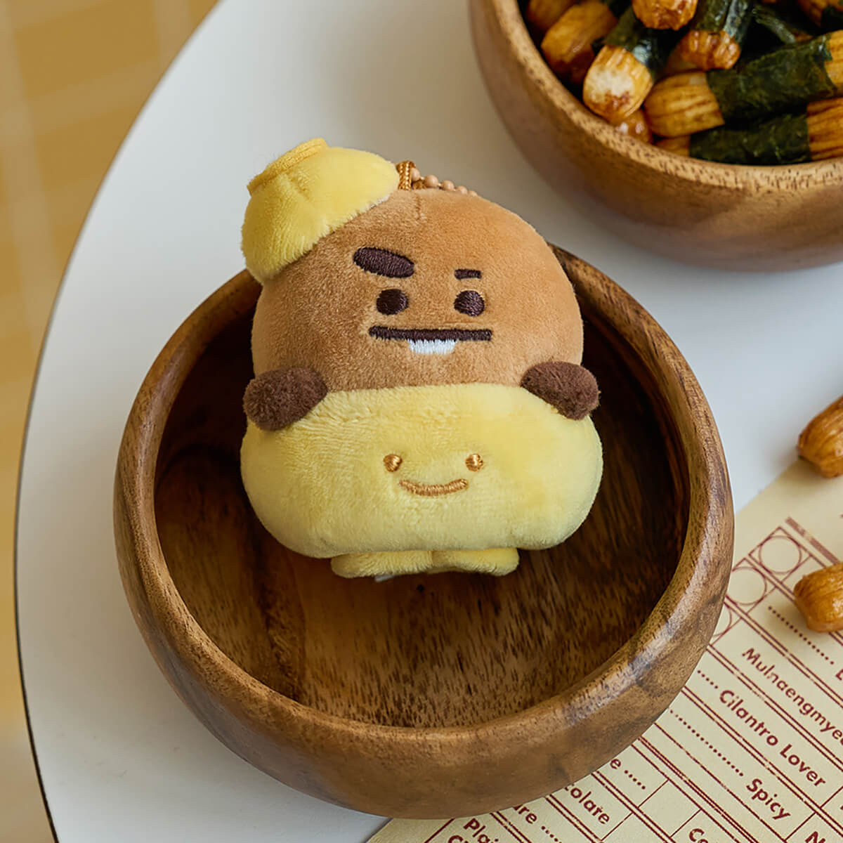 BT21 SHOOKY RJ the Foodie Rice Bowl Keyring Small