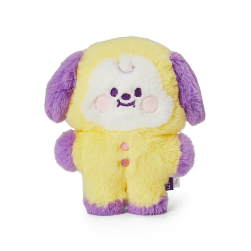 BT21 CHIMMY BABY Flat Fur Purple Heart Standing Doll