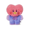 BT21 TATA BABY Flat Fur Purple Heart Standing Doll
