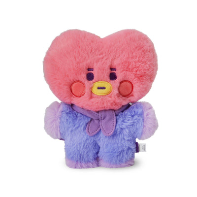 BT21 TATA BABY Flat Fur Purple Heart Standing Doll