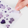 BT21 COOKY minini Purple of Wish Stickers