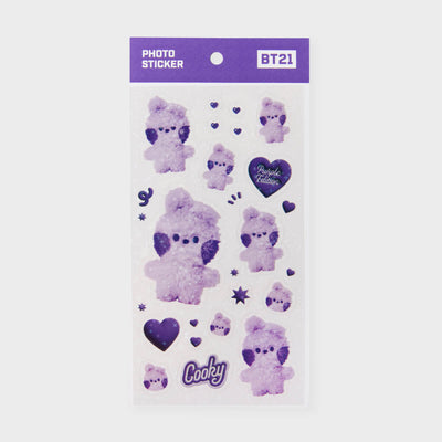 BT21 COOKY minini Purple of Wish Stickers