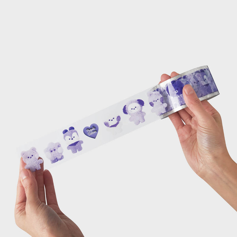 BT21 minini Purple of Wish Packaging Tape