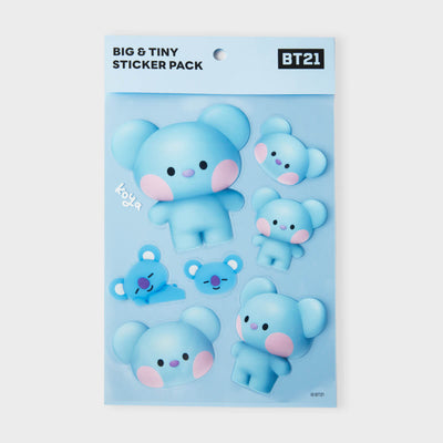 BT21 KOYA BIG & TINY Edition Removable Stickers