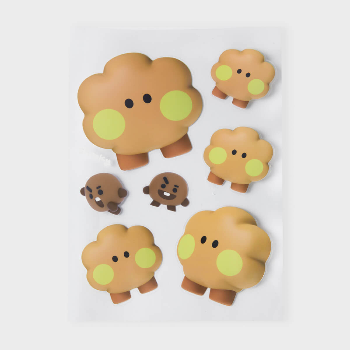 BT21 SHOOKY BIG & TINY Edition Removable Stickers