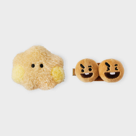 BT21 SHOOKY BIG & TINY Edition Hair Clip Set