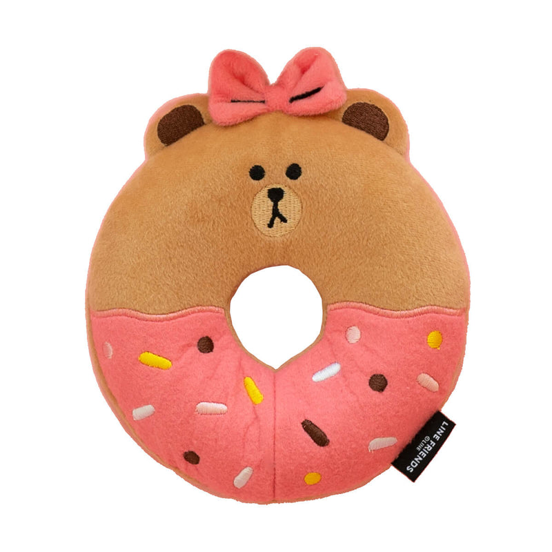 LINE FRIENDS with ZippyPaws CHOCO Donut Buddies Dog Toy