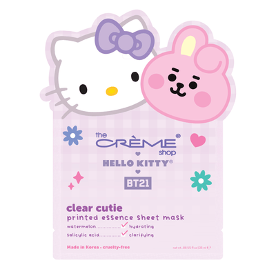 BT21 COOKY & Hello Kitty Dream Clear Cutie Essence Mask