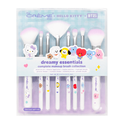 BT21 & Hello Kitty Dreamy Essentials Makeup Brush Collection (Set of 8)