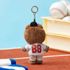 LINE FRIENDS BROWN Baseball Field Day Plush Keyring