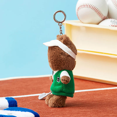 LINE FRIENDS BROWN Golf Field Day Plush Keyring