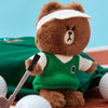 LINE FRIENDS BROWN Golf Field Day Plush Keyring