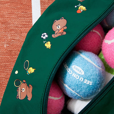 LINE FRIENDS Field Day Green Pouch