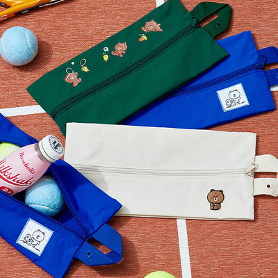 LINE FRIENDS Field Day Green Pouch