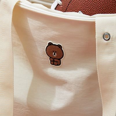 LINE FRIENDS Field Day Ivory Gym Bag