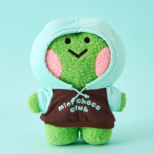 LINE FRIENDS lenini minini Mint Chocolate Ice Cream Standing Doll Med