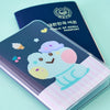 LINE FRIENDS lenini minini Ice Cream Passport Cover