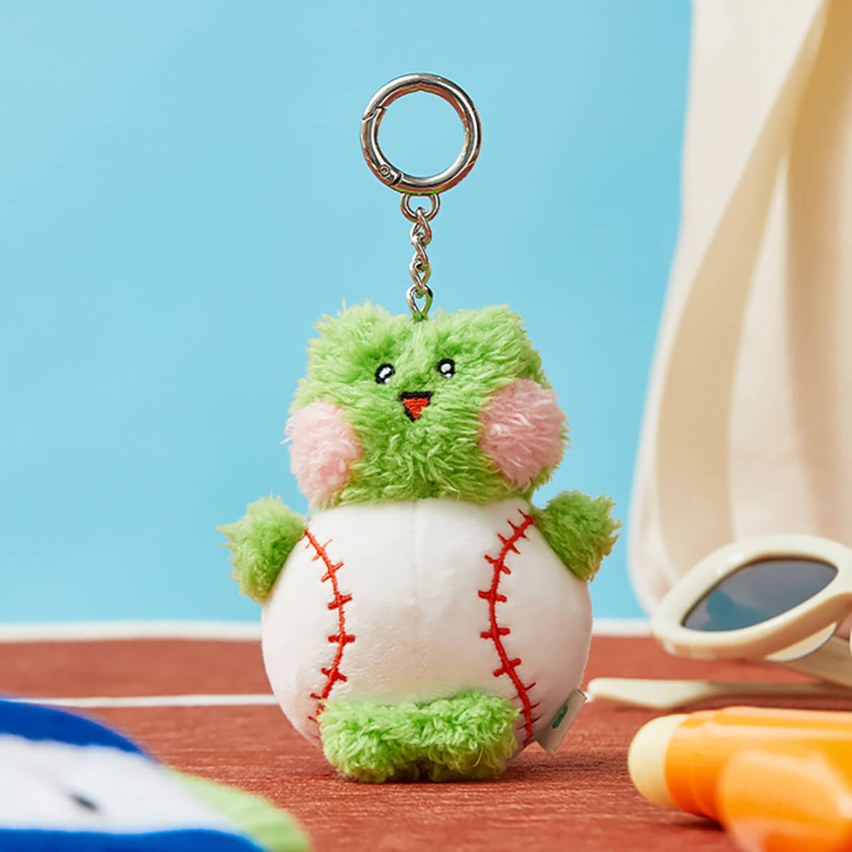 LINE FRIENDS lenini mini minini Field Day Plush Keyring