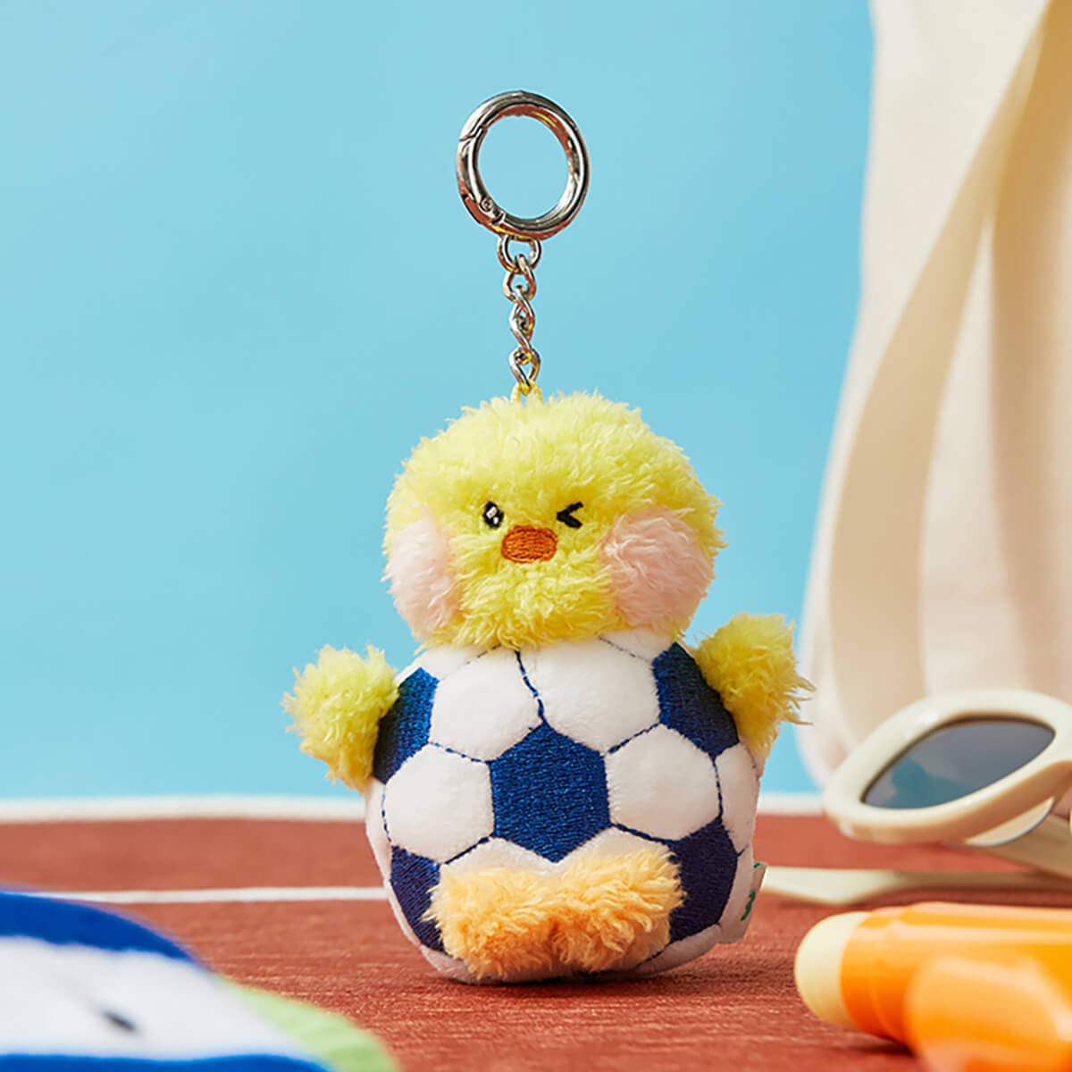 LINE FRIENDS selini mini minini Field Day Plush Keyring