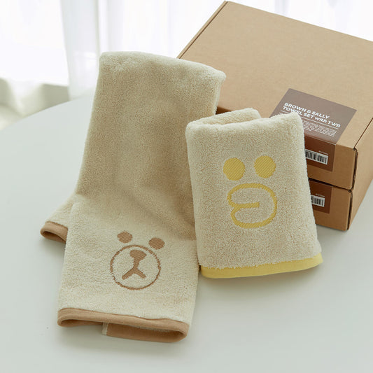 LINE FRIENDS LAZY DAY Towel Set