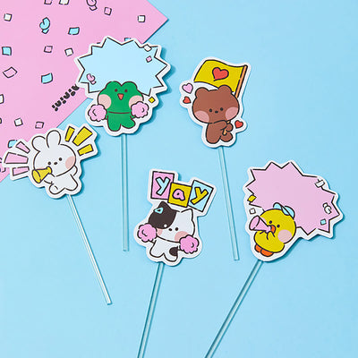 LINE FRIENDS minini Field Day Message Mini Stick Card