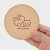 LINE FRIENDS LEONARD Original Leather Coaster