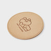 LINE FRIENDS LEONARD Original Leather Coaster